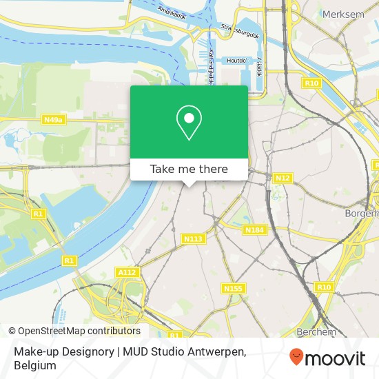 Make-up Designory | MUD Studio Antwerpen map