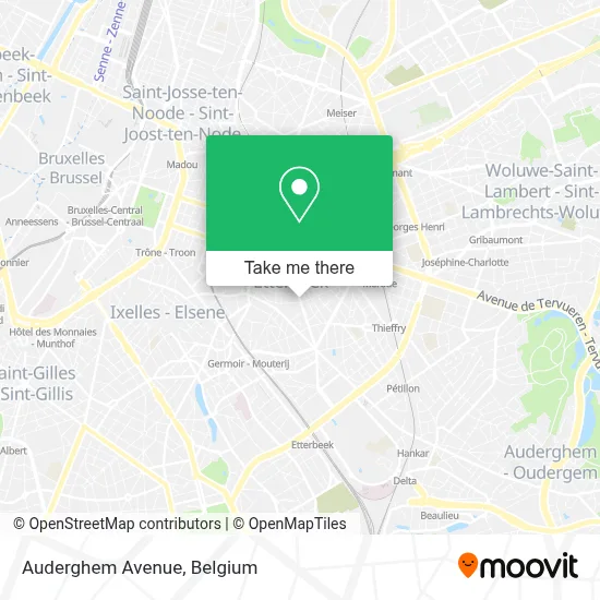 Auderghem Avenue map