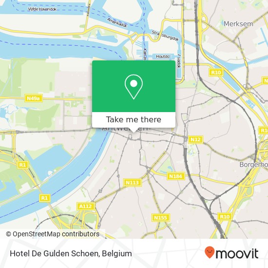 Hotel De Gulden Schoen map