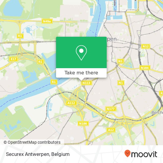 Securex Antwerpen map