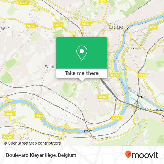 Boulevard Kleyer   liège map