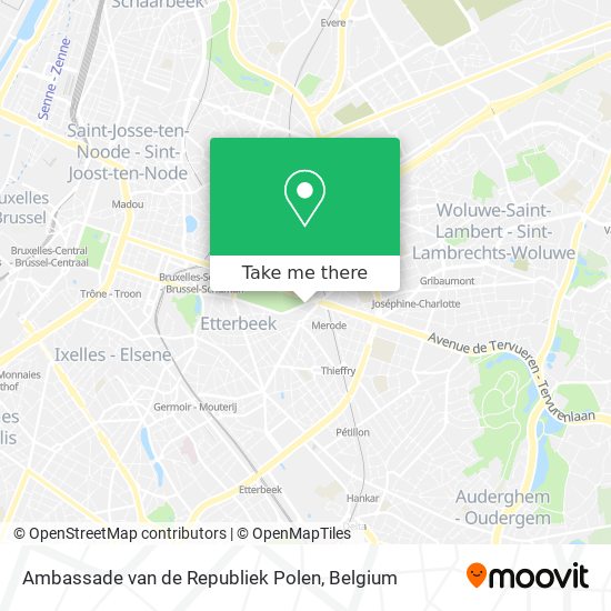 Ambassade van de Republiek Polen plan