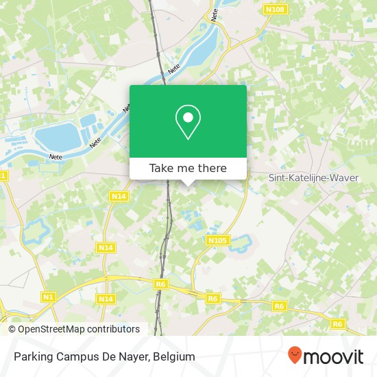 Parking Campus De Nayer plan