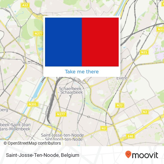 Saint-Josse-Ten-Noode map