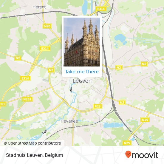 Stadhuis Leuven plan