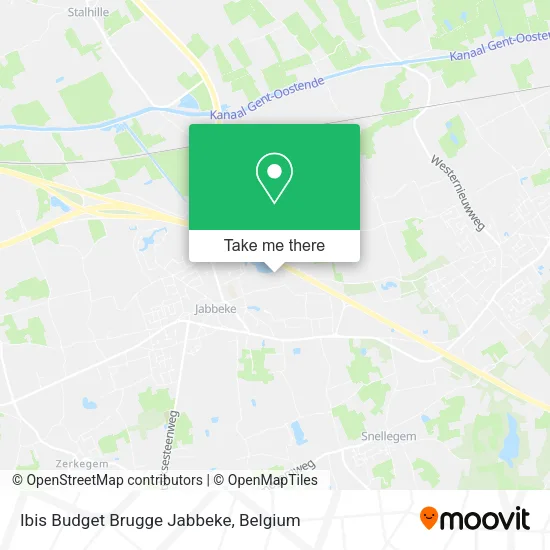 Ibis Budget Brugge Jabbeke map