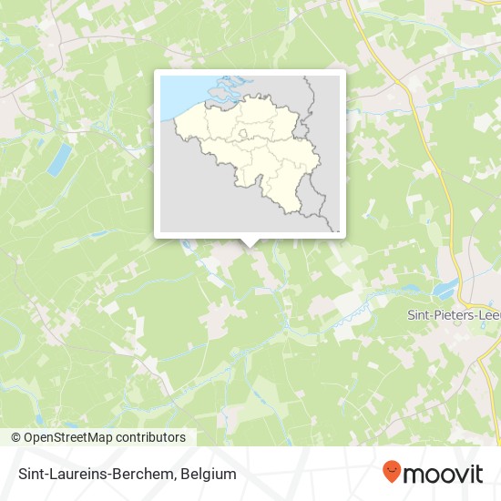 Sint-Laureins-Berchem map