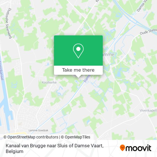 Kanaal van Brugge naar Sluis of Damse Vaart map