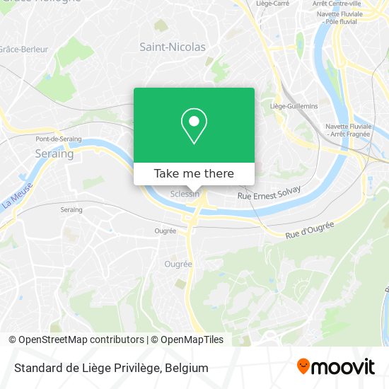 Standard de Liège Privilège map