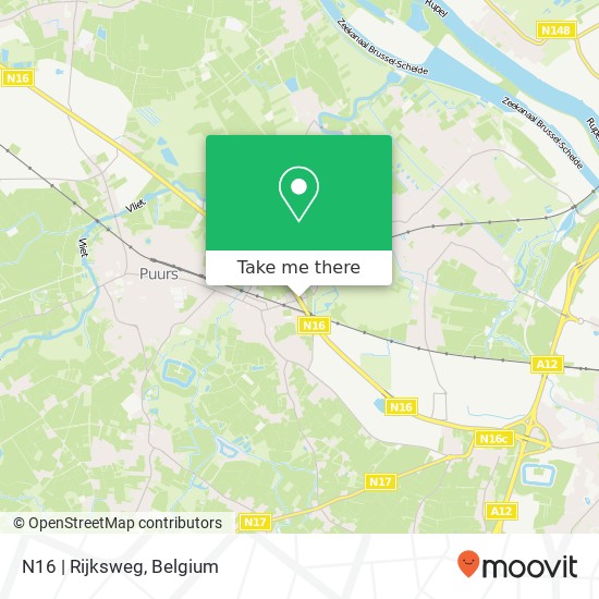 N16 | Rijksweg map