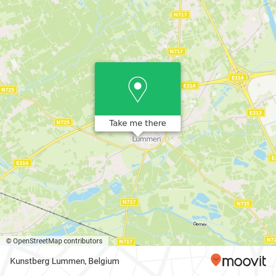 Kunstberg Lummen map