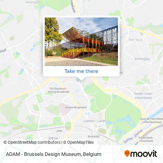 ADAM - Brussels Design Museum map