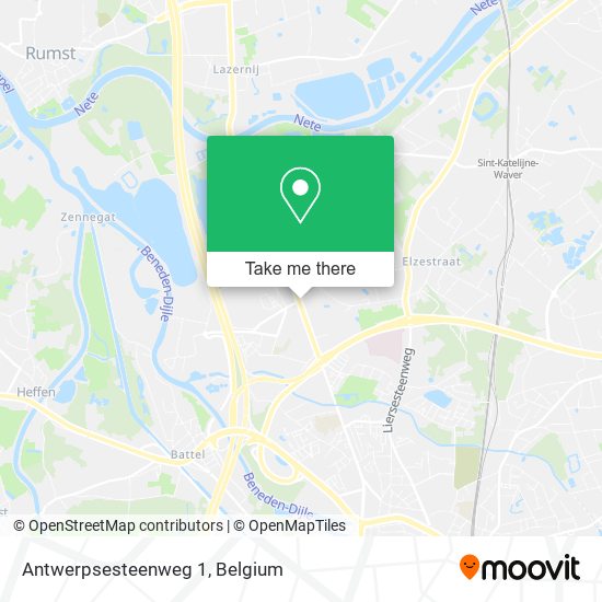 Antwerpsesteenweg 1 map