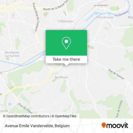 Avenue Emile Vandervelde map