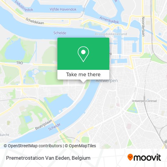 Premetrostation Van Eeden map