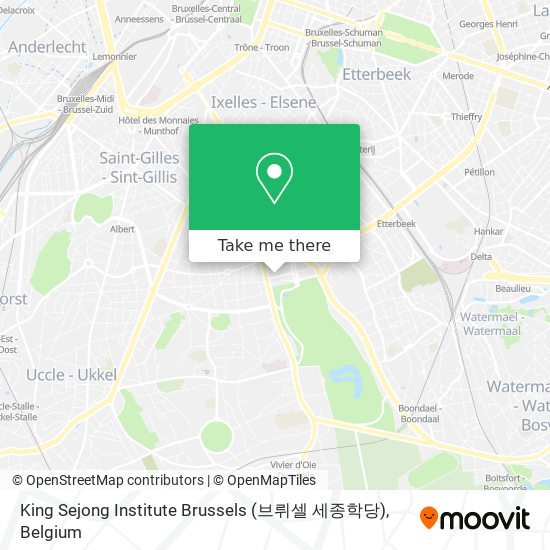 King Sejong Institute Brussels (브뤼셀 세종학당) map