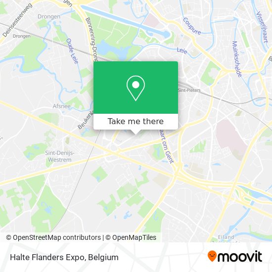 Halte Flanders Expo plan