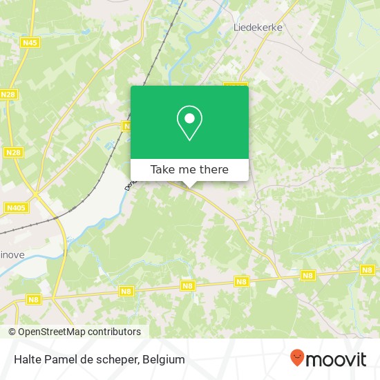 Halte Pamel de scheper map