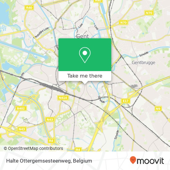 Halte Ottergemsesteenweg plan