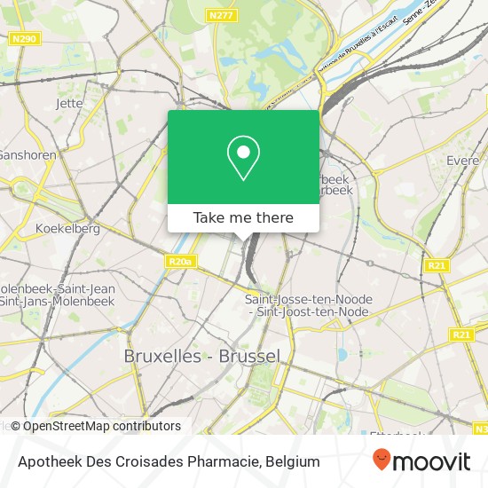 Apotheek Des Croisades Pharmacie map