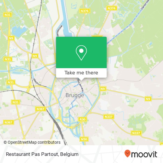 Restaurant Pas Partout map