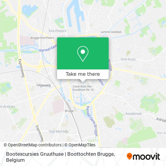 Bootexcursies Gruuthuse | Boottochten Brugge plan