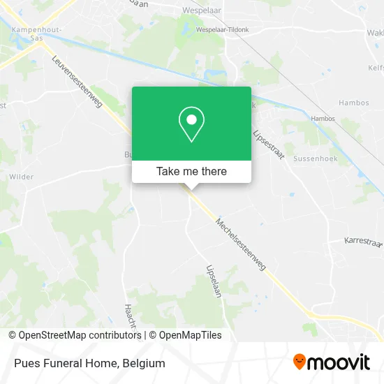 Pues Funeral Home map