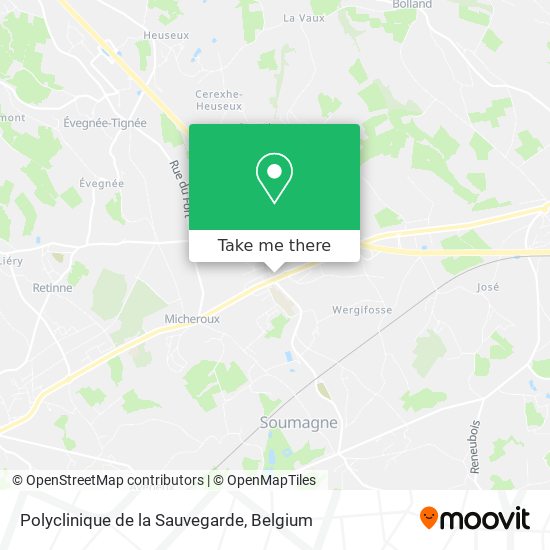 Polyclinique de la Sauvegarde map