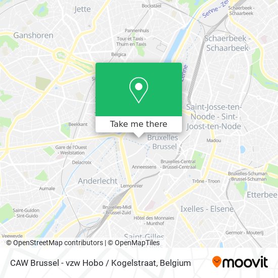 CAW Brussel - vzw Hobo / Kogelstraat map