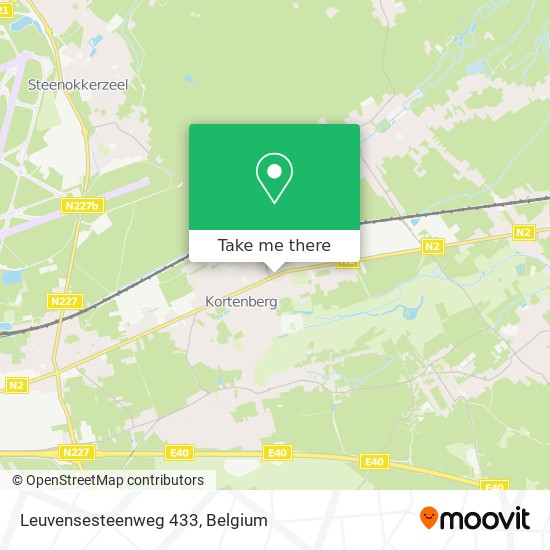 Leuvensesteenweg 433 map