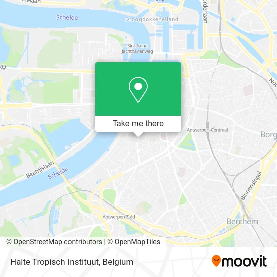 Halte Tropisch Instituut map