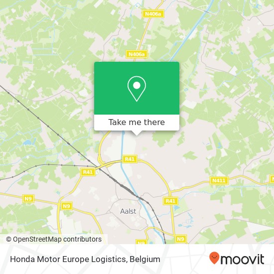 Honda Motor Europe Logistics map