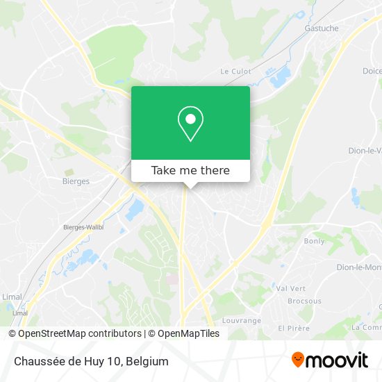 Chaussée de Huy 10 map