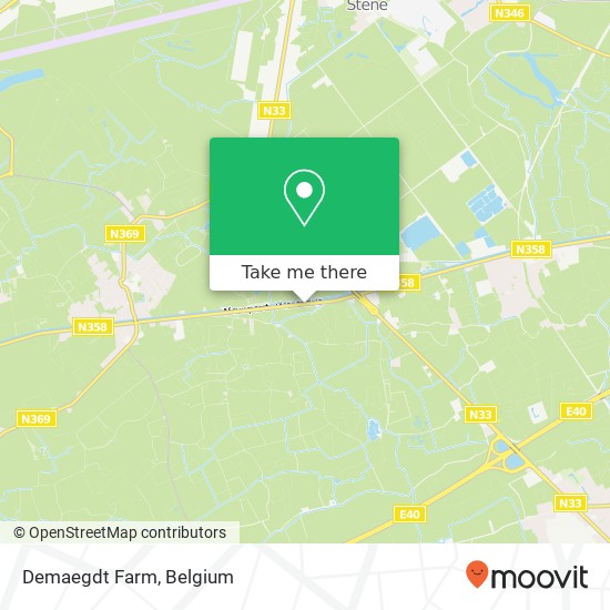 Demaegdt Farm map