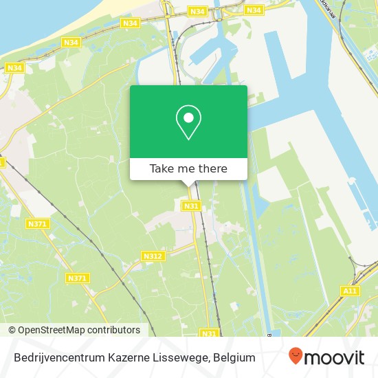 Bedrijvencentrum Kazerne Lissewege plan