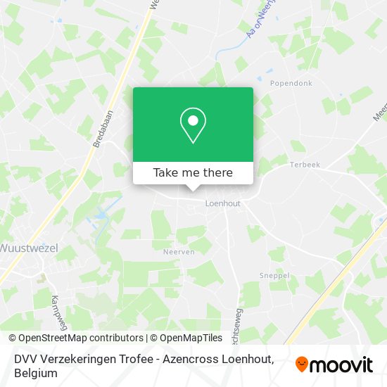 DVV Verzekeringen Trofee - Azencross Loenhout map