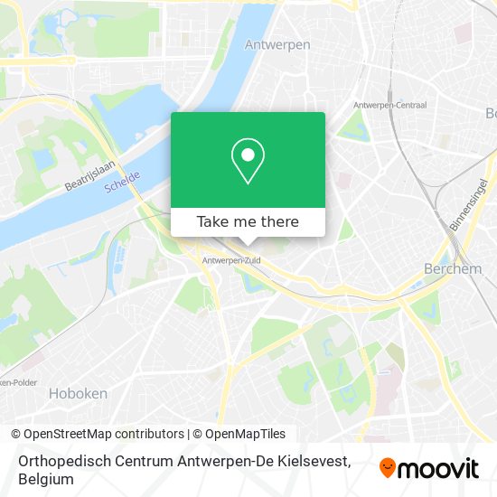 Orthopedisch Centrum Antwerpen-De Kielsevest plan