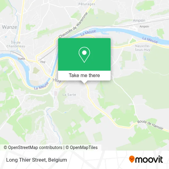 Rue du Long Thier plan