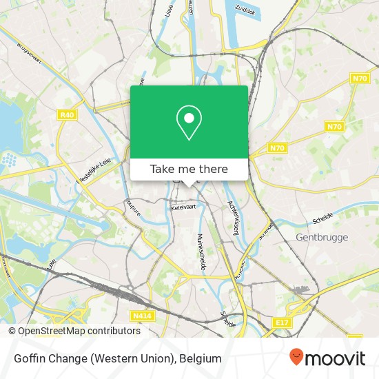 Goffin Change (Western Union) map