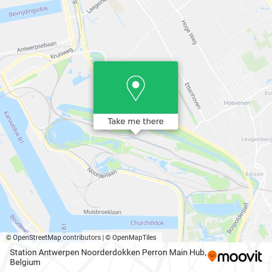 Station Antwerpen Noorderdokken Perron Main Hub plan