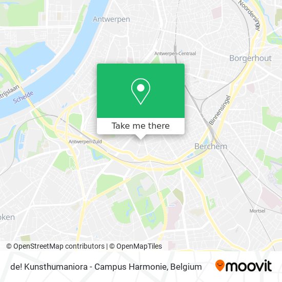 de! Kunsthumaniora - Campus Harmonie map