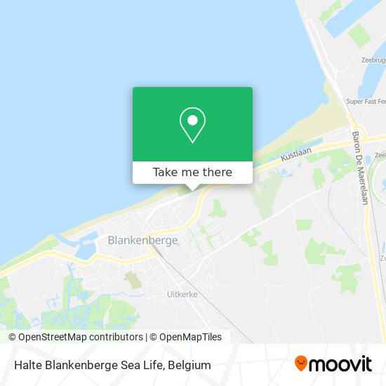 Halte Blankenberge Sea Life plan