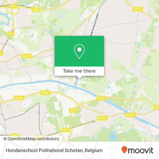 Hondenschool Politiehond Schoten map