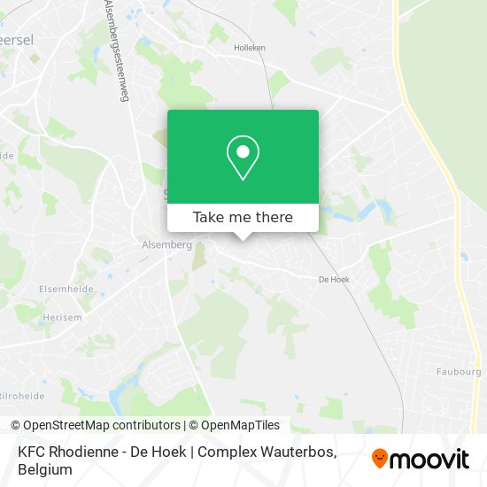 KFC Rhodienne - De Hoek | Complex Wauterbos map