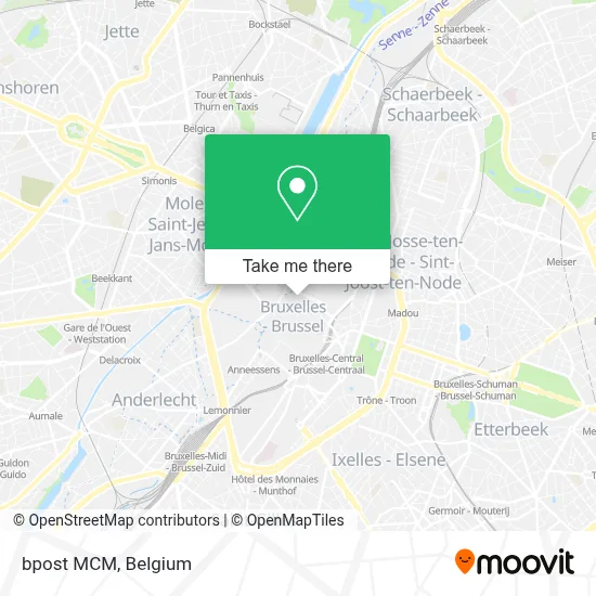 bpost MCM map