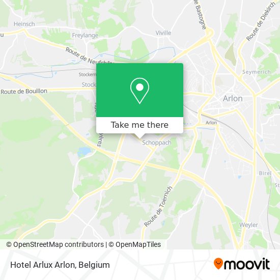 Hotel Arlux Arlon map