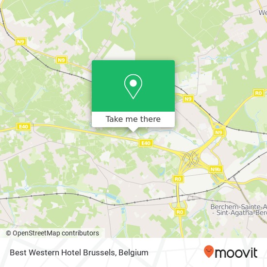 Best Western Hotel Brussels plan