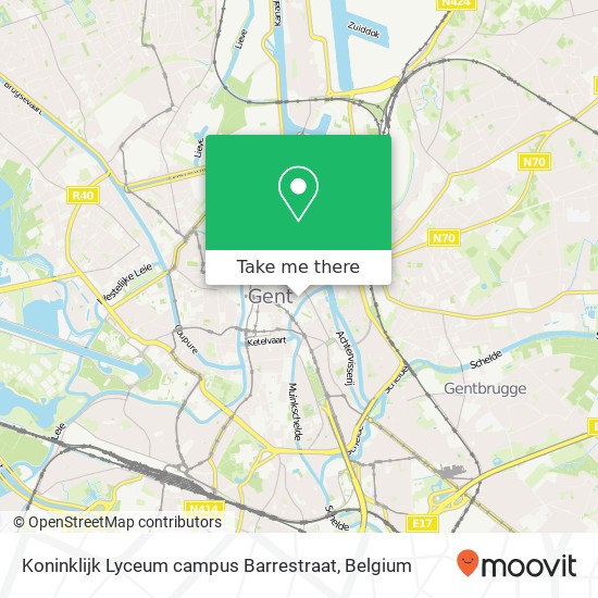 Koninklijk Lyceum campus Barrestraat map