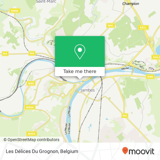 Les Délices Du Grognon map