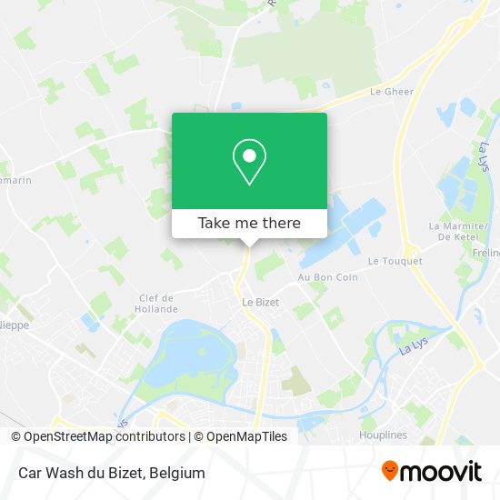 Car Wash du Bizet map